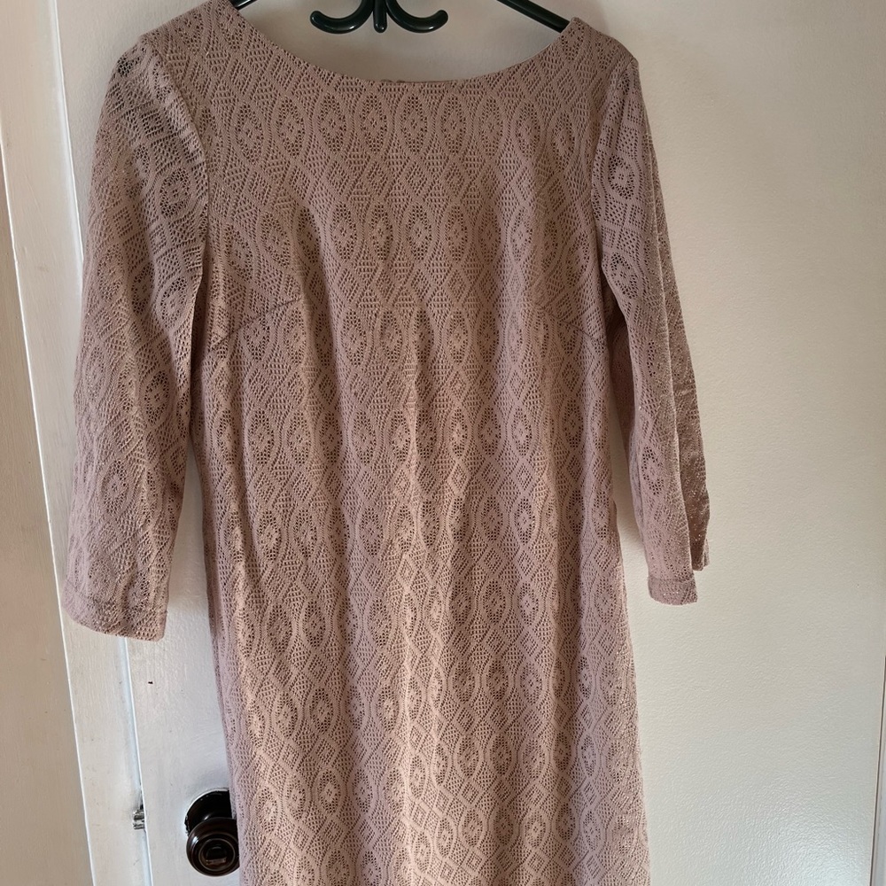 Nude colour Lace Dress